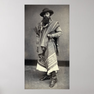 Poster Gaucho de la République argentine 1868
