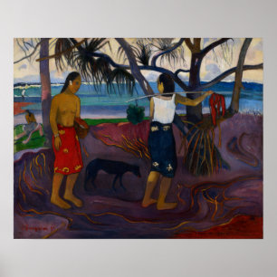Poster Gauguin - I Raro Te Oviri (Sous Pandanus) 1891