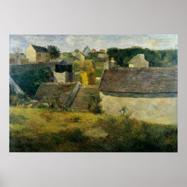 Poster Gauguin - Maisons À Vaugirard 1880 (Devant)