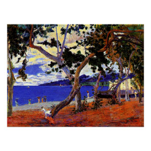 Poster Gauguin - Paysage côtier de Martinique