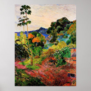Poster Gauguin - Paysage Martinique
