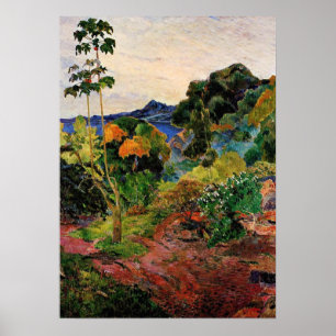 Poster Gauguin - Végétation tropicale