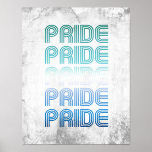 Poster Gay masculin Rétro Fierté Fierté