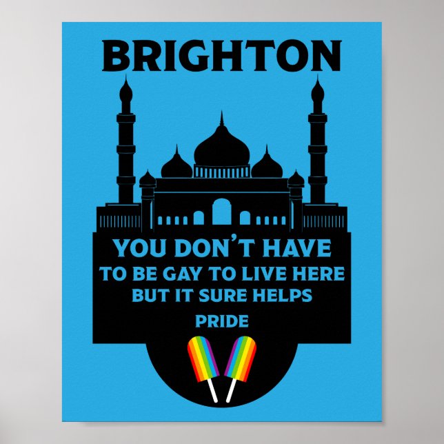Poster Gay pride Brighton (Devant)