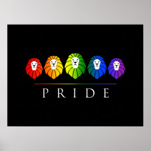 Poster Gay pride des Lions - LGBTQ