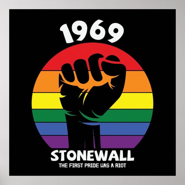 Poster Gay pride du souvenir de Stonewall Riot (Devant)