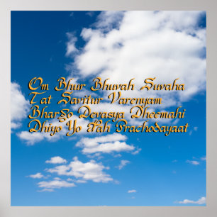 Poster Gayatri mantra