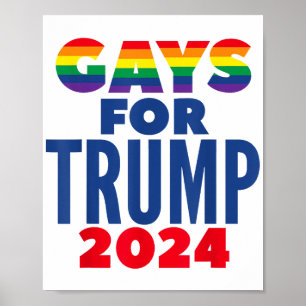 Poster Gays Pour L'Élection De Trump En 2024