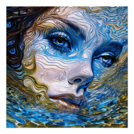 Poster "Gazon En Acier" - Femmes Dans L'Eau