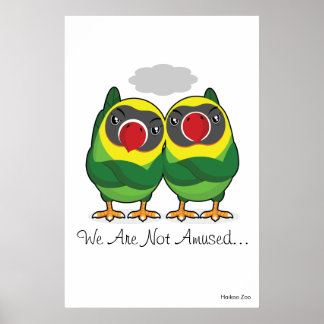 Poster géant "Nous ne sommes pas amusés"