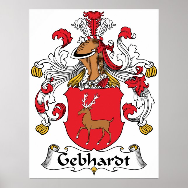 Poster Gebhardt Family Crest (Devant)
