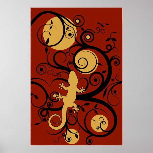 Poster Gecko Flourish (Devant)