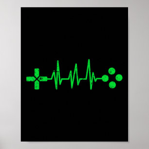 Poster Geek Heartbeat Gaming