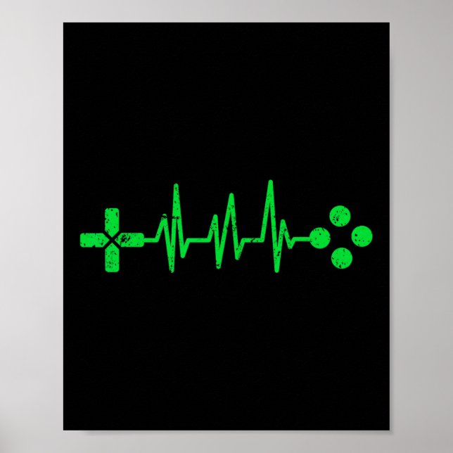 Poster Geek Heartbeat Gaming (Devant)