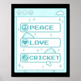 Poster Géek Informatique Pc Nerd Paix Amour Amateur De Cr