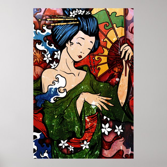 Poster Geisha (Devant)