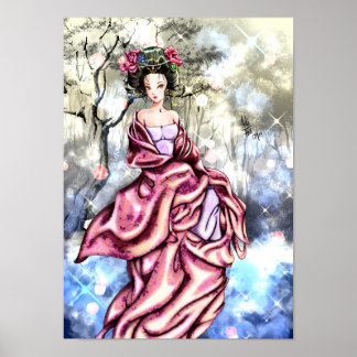 Poster Geisha anime art