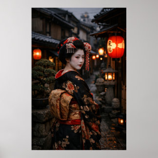 Poster Geisha in Kyoto