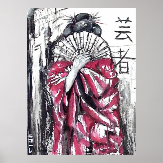 Poster Geisha - L'Artiste - Art Print (Devant)