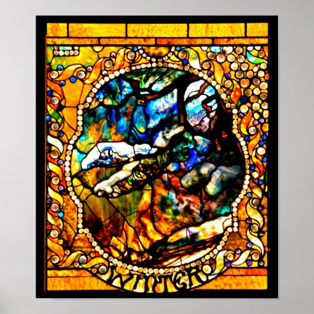 Poster-gekettetes Glas-Louis Tiffany 106 Poster (Vorne)