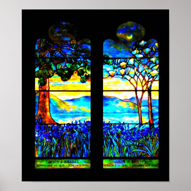 Poster-gekettetes Glas-Louis Tiffany 115 Poster (Vorne)