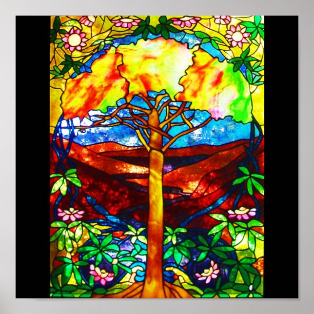 Poster-gekettetes Glas-Tiffany 5 Poster (Vorne)