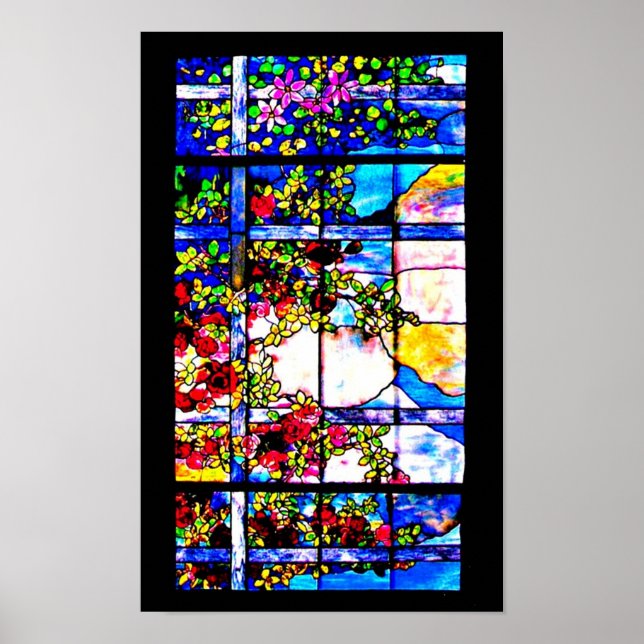 Poster-gekettetes Glass-Louis Tiffany 117 Poster (Vorne)