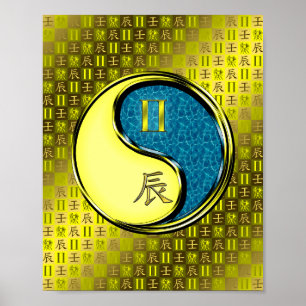 Poster Gemini & Dragon d'eau