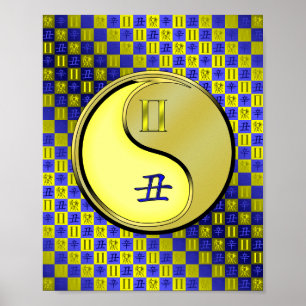 Poster Gemini & Ox métallique