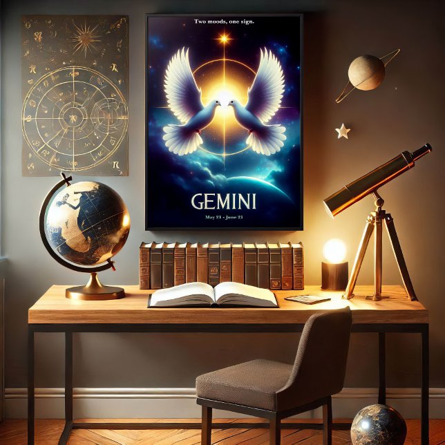 Poster Gemini Zodiac Doses en Harmonie (Créateur téléchargé)