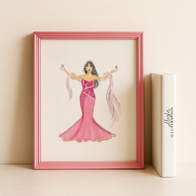 Poster Gemini Zodiac Illustration – Hand Drawn (Créateur téléchargé)