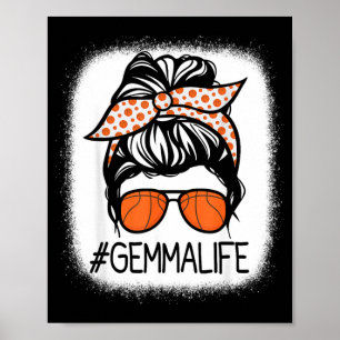 Poster Gemma Baseball décoloré pour grands-mères