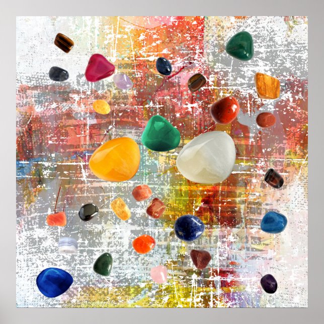 Poster Gemstone de guérison cristalline 2 (Devant)