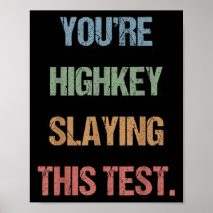 Poster Gen Z Bruh Enseignants de la journée de test You H