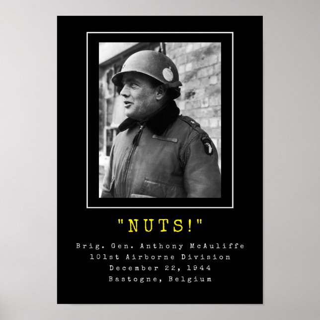 Poster Général Anthony McAuliffe - NUTS (Devant)