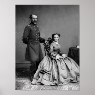 Poster General Custer and His Wife Libbie
