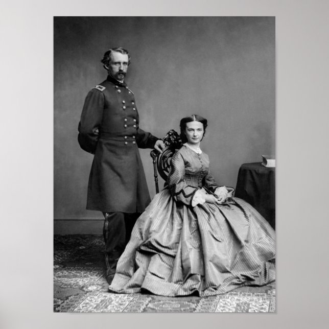 Poster General Custer and His Wife Libbie (Devant)