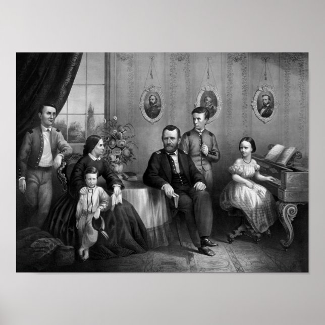 Poster General Grant Et Sa Famille (Devant)