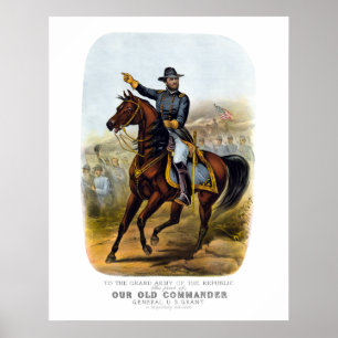 Poster General Grant — Notre ancien commandant
