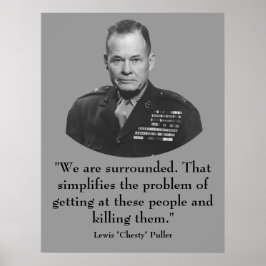 Poster Général Puller et Citation