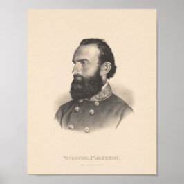 Poster Général Stonewall Jackson Portrait