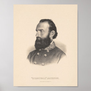 Poster Général Stonewall Jackson Portrait