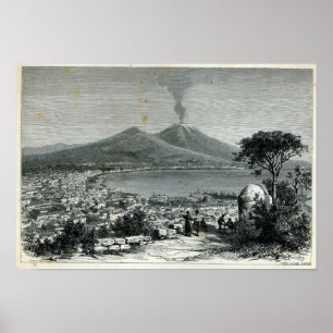 Poster General View of Naples