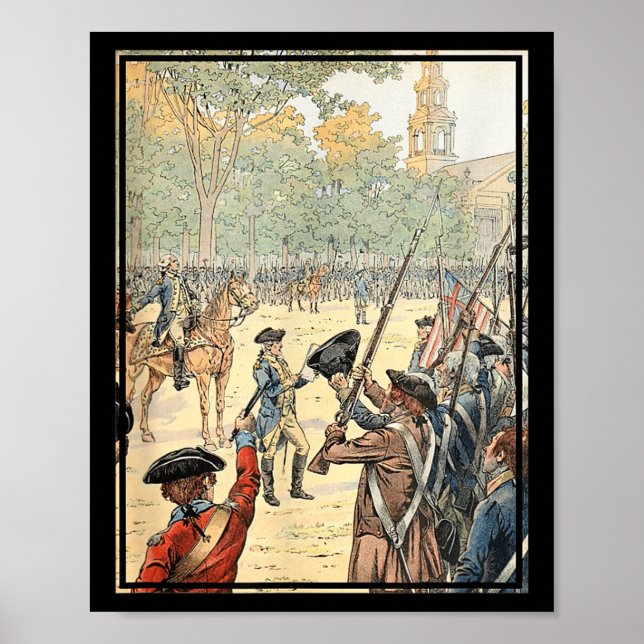 Poster Général Washington Commandant l'armée continentale (Devant)