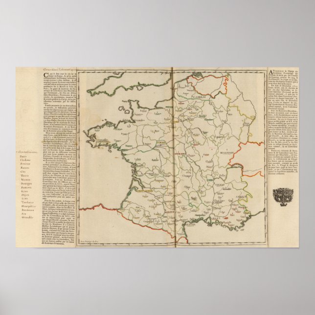 Poster Généralités de France (Devant)