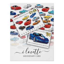 POSTER GÉNÉRATIONS D'ART AUTOMOBILE