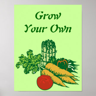 Poster Générez vos propres légumes