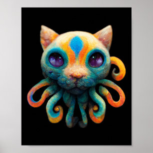 Poster Générique Octopus Cat unique - À Porter Sur Hallow