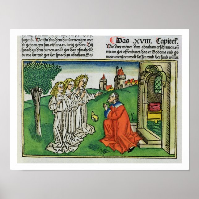 Poster Genèse 18 2 Abraham et les Trois Anges, de (Devant)