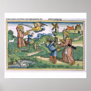 Poster Genèse 21 1-14 Abraham offrant d'Isaac, franc